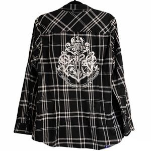 Harry Potter Plaid Button Up Sz XL